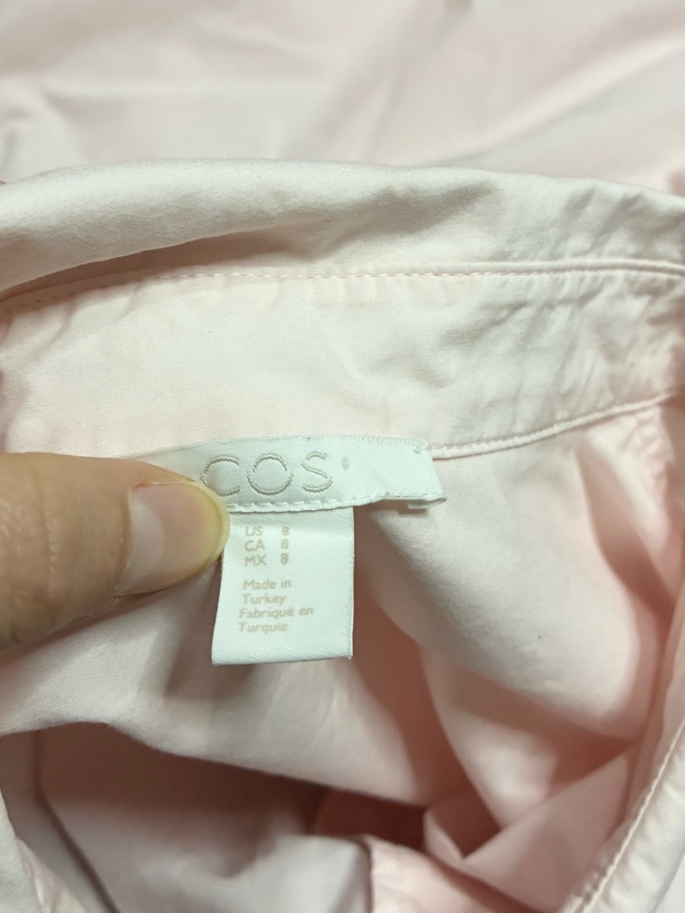 COS Cotton Oversized Long Sleeve Button Down Shirt - Picture 4 of 5